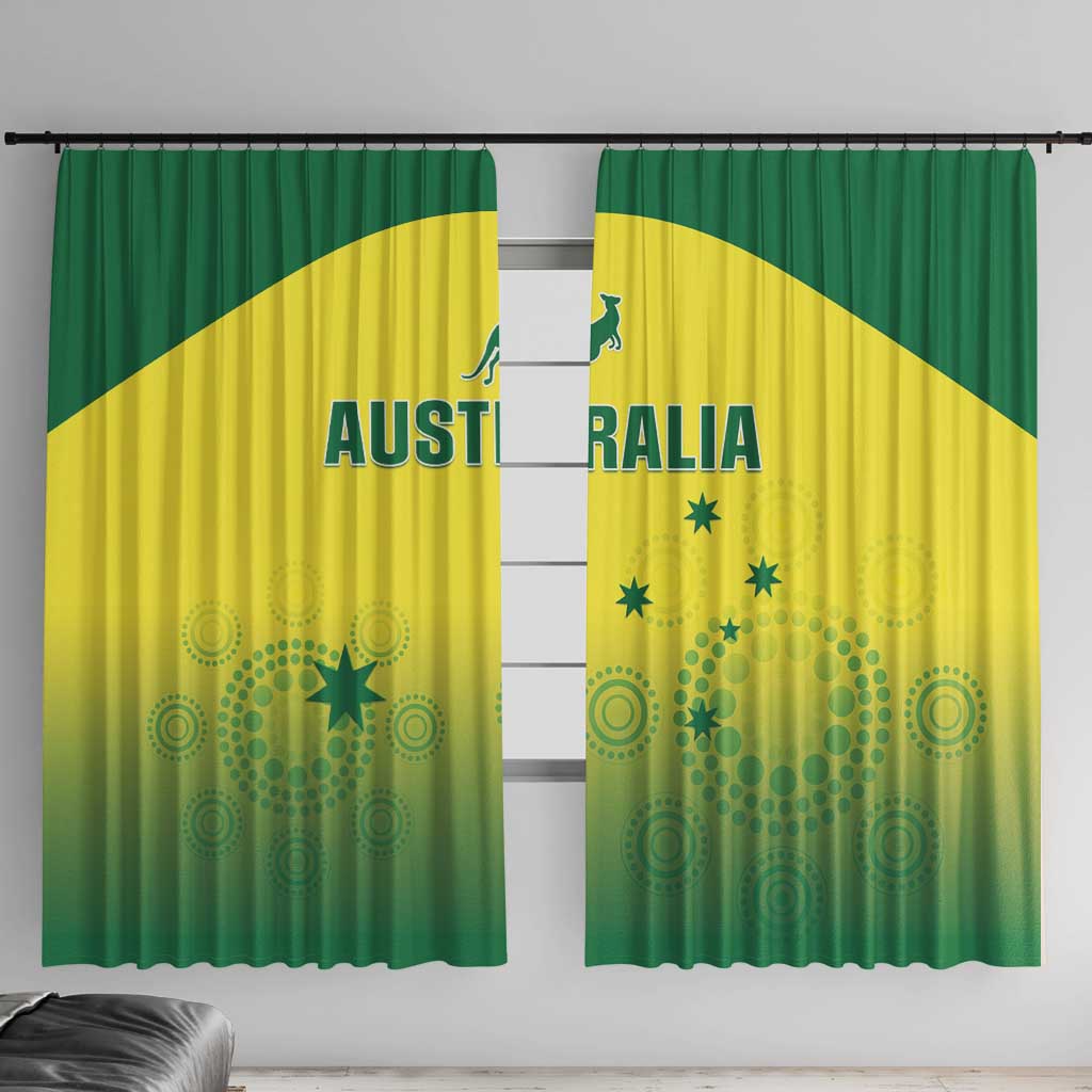 Custom Australia Cricket Window Curtain Go Champions Aussies