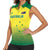 Custom Australia Cricket Women Sleeveless Polo Shirt Go Champions Aussies LT05 - Wonder Print Shop