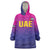 Custom United Arab Emirates Cricket Wearable Blanket Hoodie Go Champions Sporty Style