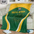 South Africa Cricket Blanket Go Champions Protea Pattern