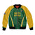 Custom South Africa Cricket Bomber Jacket Go Champions Protea Pattern LT05 - Wonder Print Shop