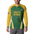 Custom South Africa Cricket Button Sweatshirt Go Champions Protea Pattern LT05 - Wonder Print Shop