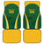 South Africa Cricket Car Mats Go Champions Protea Pattern LT05 - Wonder Print Shop