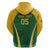 Custom South Africa Cricket Hoodie Go Champions Protea Pattern LT05 - Wonder Print Shop