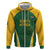 Custom South Africa Cricket Hoodie Go Champions Protea Pattern LT05 - Wonder Print Shop