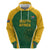 Custom South Africa Cricket Hoodie Go Champions Protea Pattern LT05 - Wonder Print Shop