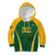 Custom South Africa Cricket Kid Hoodie Go Champions Protea Pattern LT05 - Wonder Print Shop