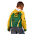 Custom South Africa Cricket Kid Hoodie Go Champions Protea Pattern LT05 - Wonder Print Shop