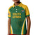 Custom South Africa Cricket Kid Polo Shirt Go Champions Protea Pattern LT05 - Wonder Print Shop