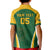 Custom South Africa Cricket Kid Polo Shirt Go Champions Protea Pattern LT05 - Wonder Print Shop