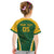 Custom South Africa Cricket Kid T Shirt Go Champions Protea Pattern LT05 - Wonder Print Shop