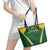 South Africa Cricket Leather Tote Bag Go Champions Protea Pattern LT05 - Wonder Print Shop