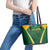 South Africa Cricket Leather Tote Bag Go Champions Protea Pattern LT05 - Wonder Print Shop