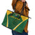 South Africa Cricket Leather Tote Bag Go Champions Protea Pattern LT05 - Wonder Print Shop