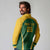 Custom South Africa Cricket Long Sleeve Polo Shirt Go Champions Protea Pattern LT05 - Wonder Print Shop