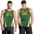 Custom South Africa Cricket Men Tank Top Go Champions Protea Pattern