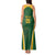 Custom South Africa Cricket Tank Maxi Dress Go Champions Protea Pattern LT05 - Wonder Print Shop