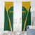 South Africa Cricket Window Curtain Go Champions Protea Pattern