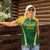 Custom South Africa Cricket Women Polo Shirt Go Champions Protea Pattern