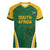 Custom South Africa Cricket Women V-Neck T-Shirt Go Champions Protea Pattern