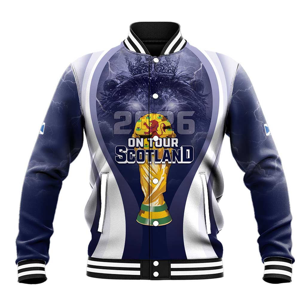 Custom Scotland Football 2026 Baseball Jacket Scotland On Tour Trophy Style - Wonder Print Shop