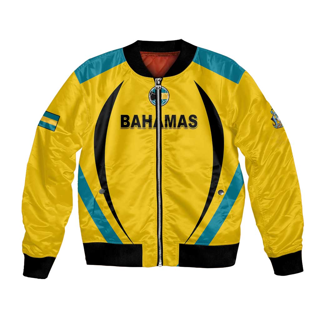 Custom Bahamas Football Bomber Jacket Go Champions Baha Boyz