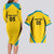 Custom Bahamas Football Couples Matching Long Sleeve Bodycon Dress and Hawaiian Shirt Go Champions Baha Boyz