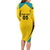 Custom Bahamas Football Family Matching Long Sleeve Bodycon Dress and Hawaiian Shirt Go Champions Baha Boyz