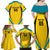 Custom Bahamas Football Family Matching Off Shoulder Maxi Dress and Hawaiian Shirt Go Champions Baha Boyz