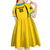 Custom Bahamas Football Kid Short Sleeve Dress Go Champions Baha Boyz