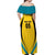 Custom Bahamas Football Off Shoulder Maxi Dress Go Champions Baha Boyz