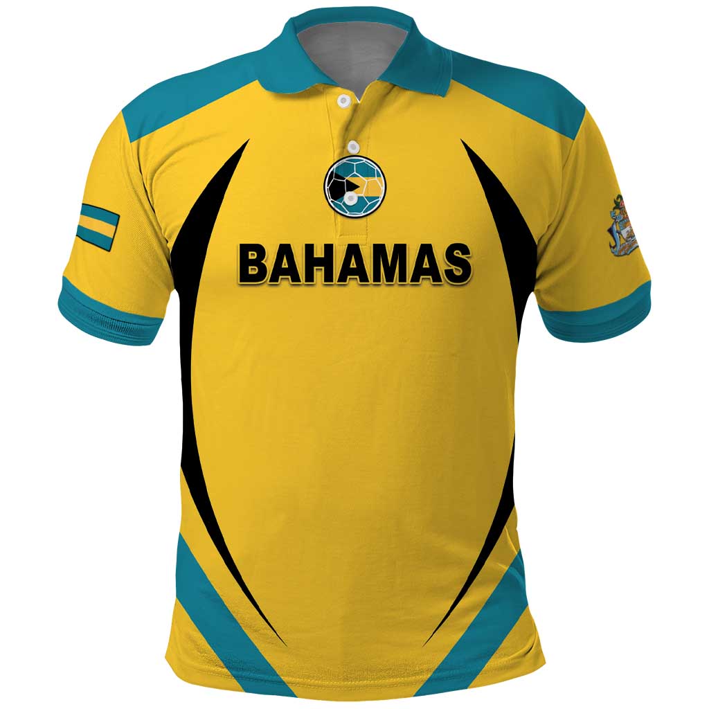 Custom Bahamas Football Polo Shirt Go Champions Baha Boyz