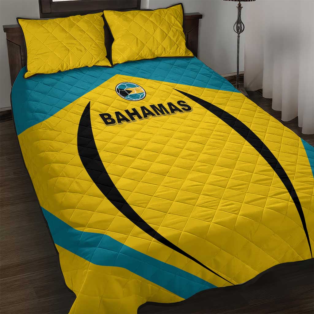 Bahamas Football Quilt Bed Set Go Champions Baha Boyz