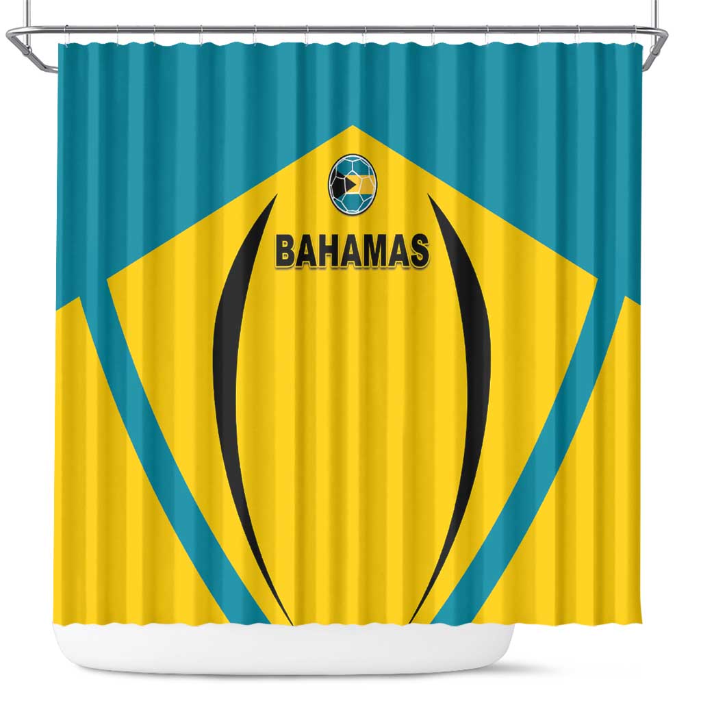 Bahamas Football Shower Curtain Go Champions Baha Boyz