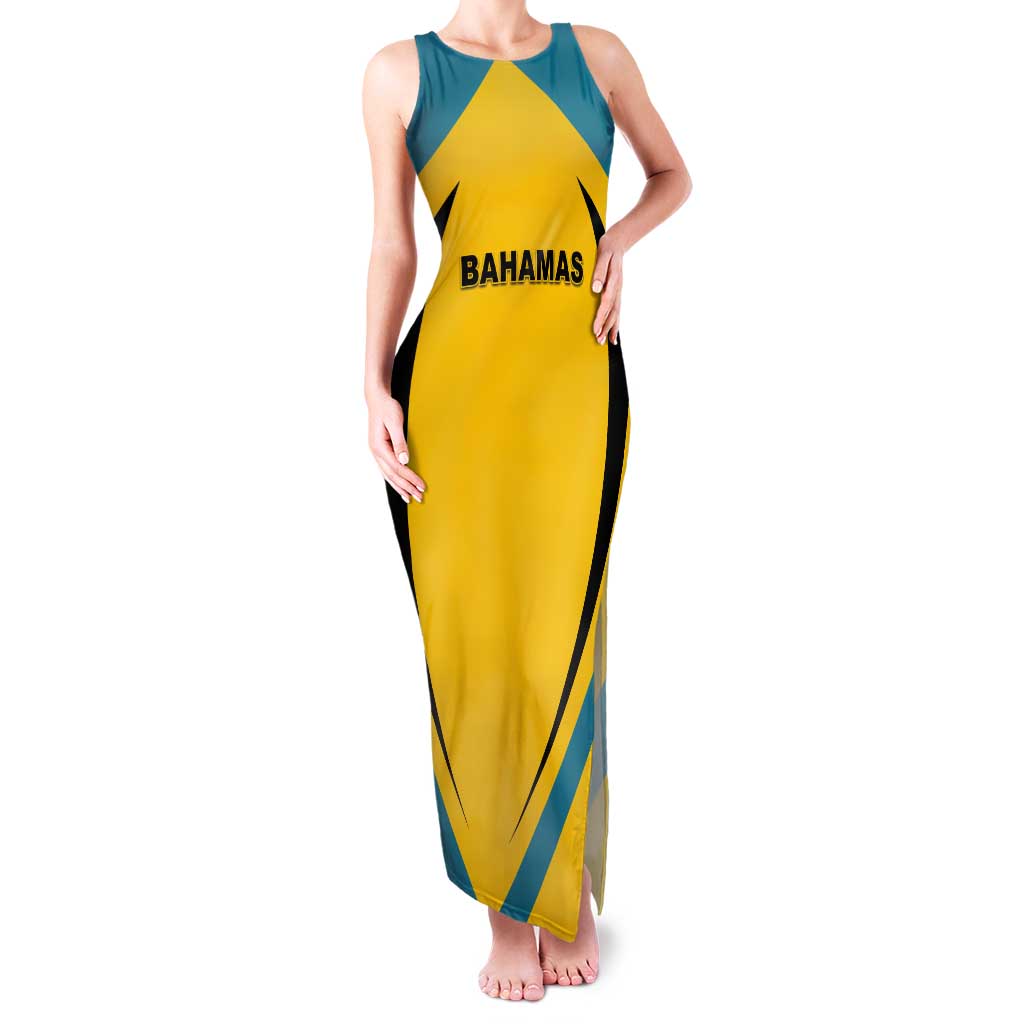 Custom Bahamas Football Tank Maxi Dress Go Champions Baha Boyz