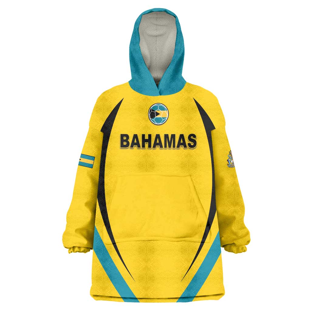 Custom Bahamas Football Wearable Blanket Hoodie Go Champions Baha Boyz