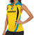 Custom Bahamas Football Women Sleeveless Polo Shirt Go Champions Baha Boyz