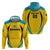 Custom Bahamas Football Zip Hoodie Go Champions Baha Boyz