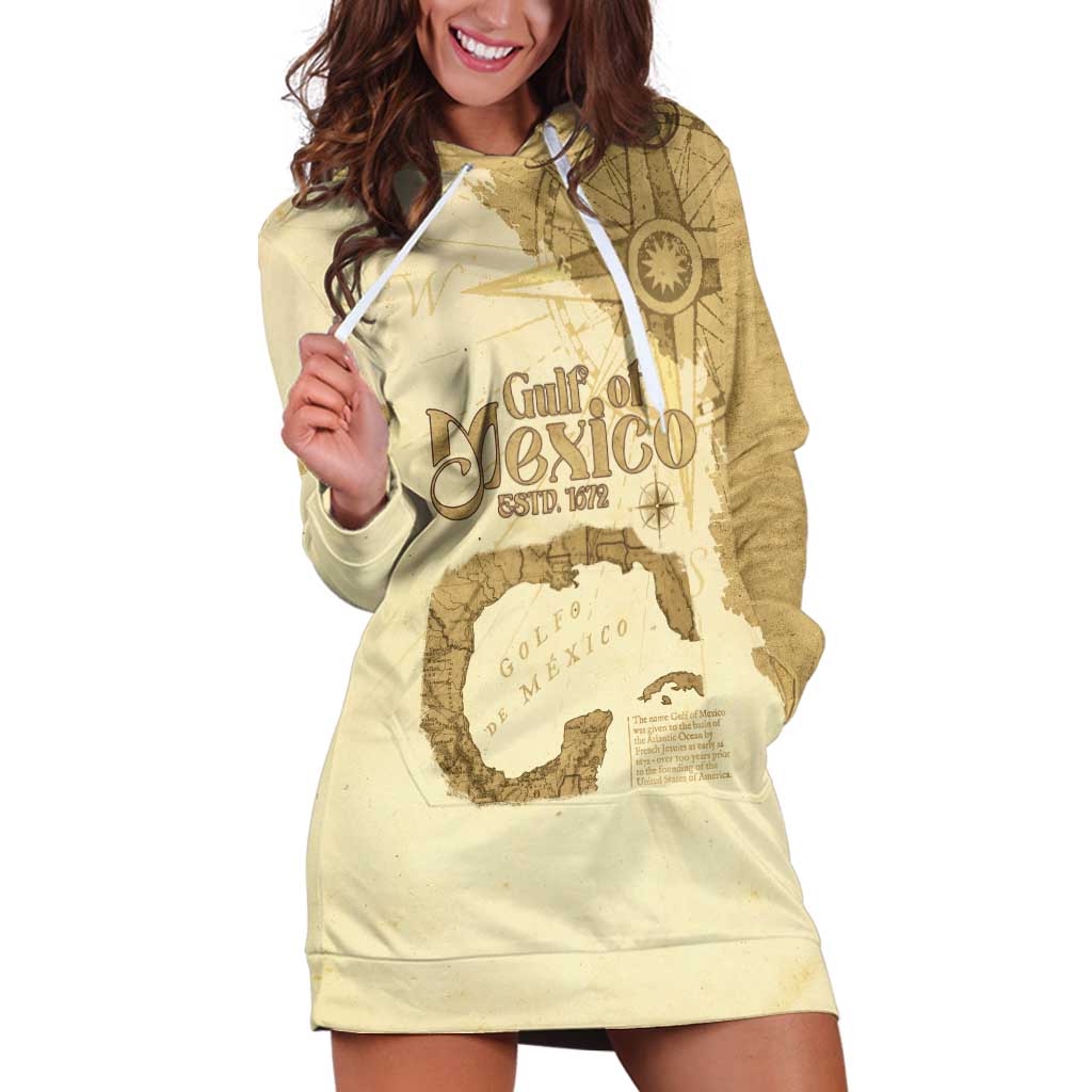 Gulf Of Mexico Estd 1672 Hoodie Dress Vintage Style