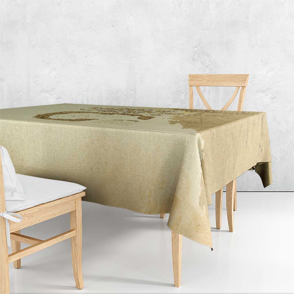 Gulf Of Mexico Estd 1672 Tablecloth Vintage Style