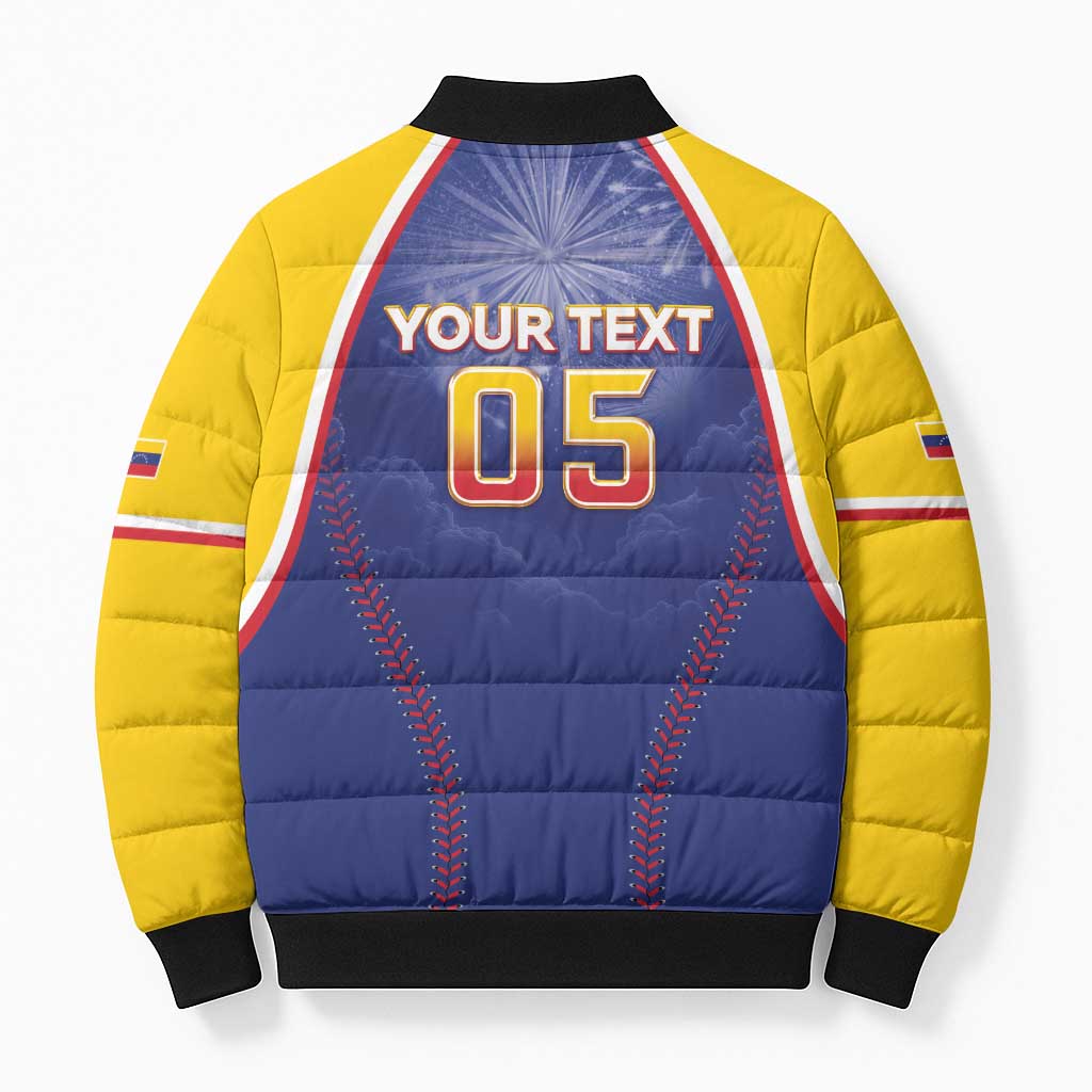 Venezuela Baseball Custom Bomber Puffer Jacket 1st Champions Glorious Victory