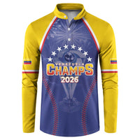 Venezuela Baseball Custom Button Sweatshirt 1st Champions Glorious Victory