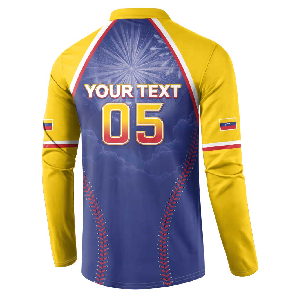 Venezuela Baseball Custom Button Sweatshirt 1st Champions Glorious Victory