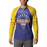 Venezuela Baseball Custom Button Sweatshirt 1st Champions Glorious Victory