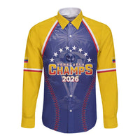 Venezuela Baseball Custom Long Sleeve Button Shirt 1st Champions Glorious Victory