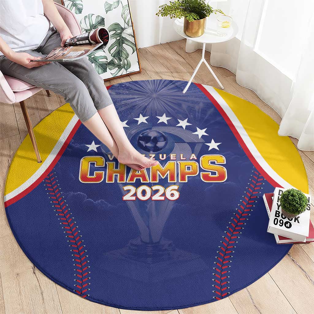 Venezuela Baseball Round Carpet 1st Champions Glorious Victory