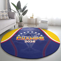 Venezuela Baseball Round Carpet 1st Champions Glorious Victory