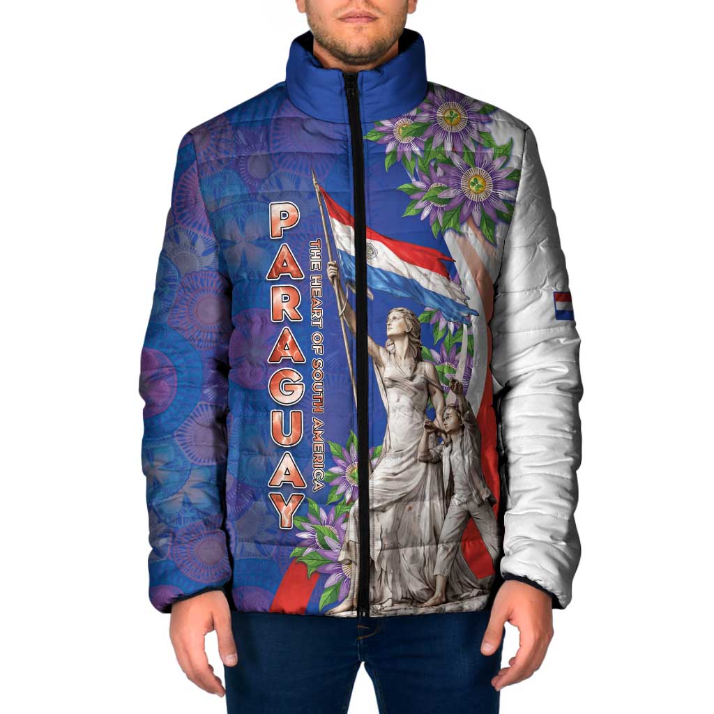 Paraguay Independence Day Padded Jacket The Heart Of South America