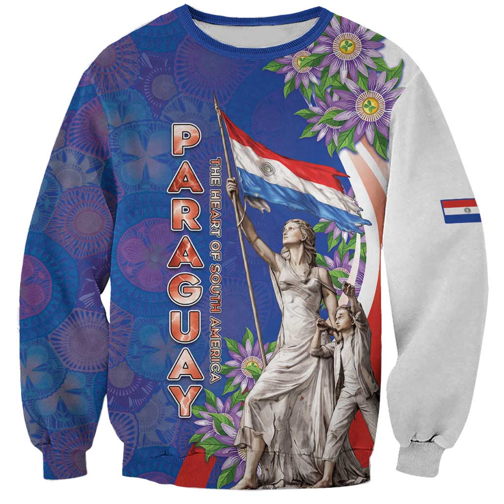 Paraguay Independence Day Sweatshirt The Heart Of South America