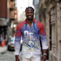Cape Verde July 5th Long Sleeve Button Shirt Happy Independence Day